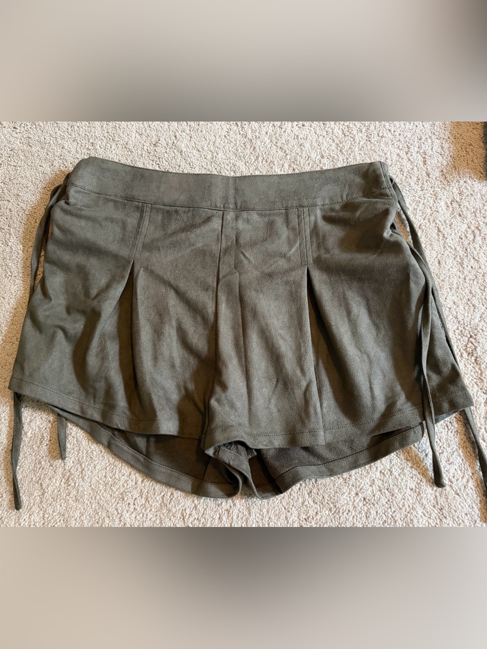 Suede shorts